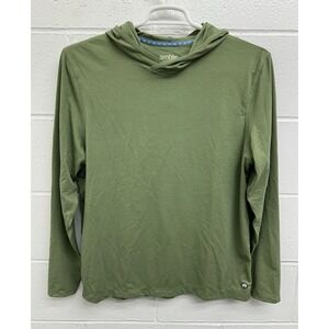 Amble Clothing Coastal Wavy Turf Green‎ Waffle Hoodie / Men's Size Medium